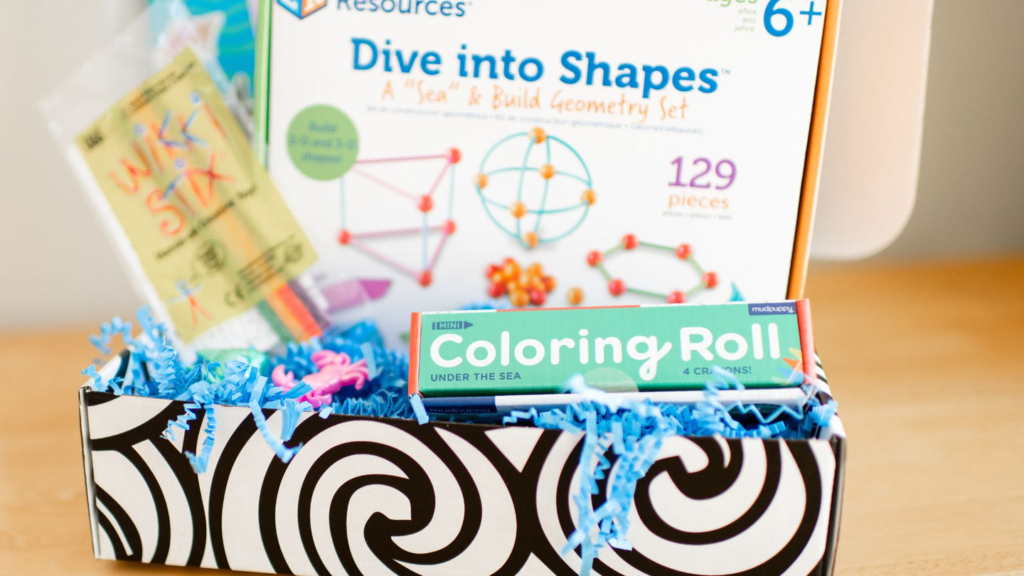 Educational materials included in an OuT of the Box educational occupational therapy box for children.