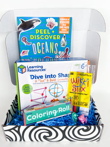 OuT of the Box ocean theme subscription box contents